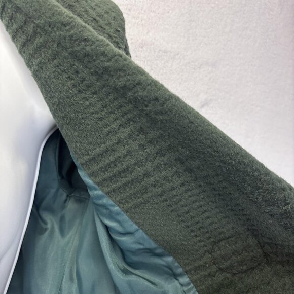 Gray Aspen Soft Toggle Jacket Womens Size 2 Green Fuzzy Lined Coat Holiday EUC - Picture 10 of 12